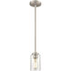 Moven 1 Light 5 inch Satin Nickel Mini-Pendant Ceiling Light